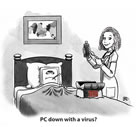 PC down with a virus? Doctor curing sick PC
